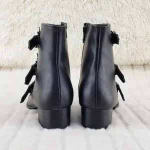Warlock Bat Buckle Multi Strap Men\'s Goth Dress Boots Demonia | Shoes | Warlock Bat Buckle Multi Strap Mens Goth  main image 3